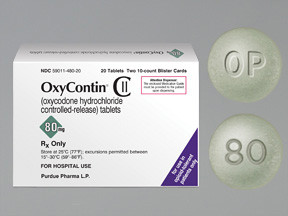 OXYCONTIN 80 MG TABLET