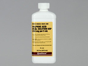 VALPROIC ACID 250 MG/5 ML SOLN