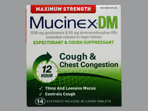 MUCINEX DM ER 1,200-60 MG TAB