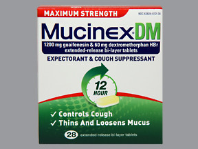 MUCINEX DM ER 1,200-60 MG TAB