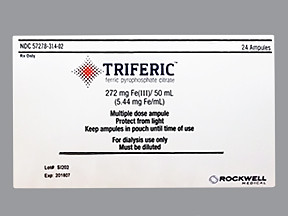 TRIFERIC 272 MG/50 ML AMPULE