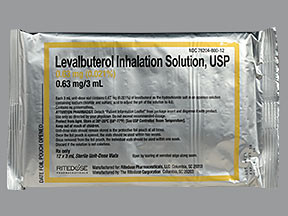 LEVALBUTEROL 0.63 MG/3 ML SOL