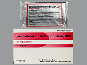 LEVALBUTEROL 1.25 MG/3 ML SOL