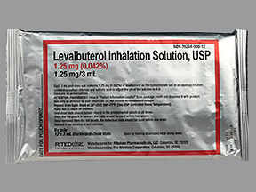 LEVALBUTEROL 1.25 MG/3 ML SOL