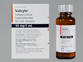 VALCYTE 50 MG/ML SOLUTION