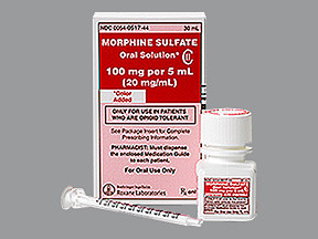 MORPHINE SULF 100 MG/5 ML SOLN