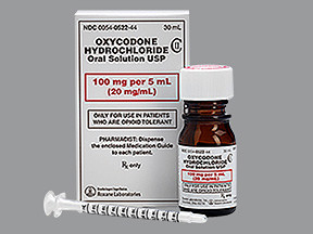 OXYCODONE HCL 100 MG/5 ML SOLN