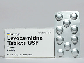 LEVOCARNITINE 330 MG TABLET