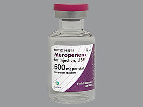 MEROPENEM IV 500 MG VIAL
