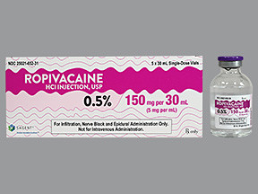 ROPIVACAINE 0.5% 150 MG/30 ML