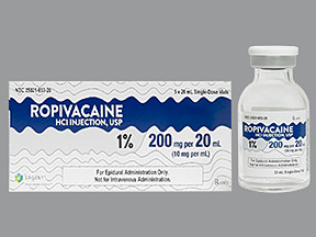 ROPIVACAINE 1% 200 MG/20 ML VL