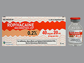 ROPIVACAINE 0.2% 40 MG/20 ML