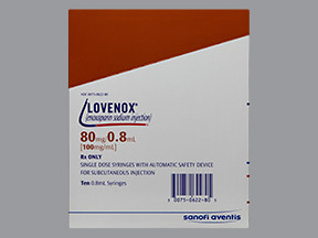 LOVENOX 80 MG/0.8 ML SYRINGE