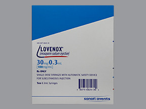 LOVENOX 30 MG/0.3 ML SYRINGE
