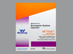 ENOXAPARIN 60 MG/0.6 ML SYR