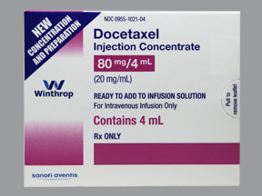 DOCETAXEL 80 MG/4 ML VIAL