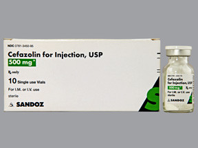 CEFAZOLIN 500 MG VIAL