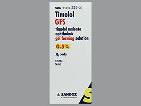 TIMOLOL 0.5% GFS GEL-SOLUTION