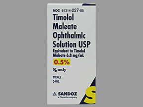 TIMOLOL MALEATE 0.5% EYE DROPS