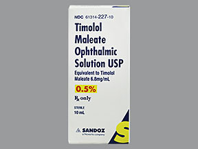 TIMOLOL MALEATE 0.5% EYE DROPS