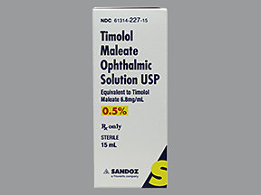 TIMOLOL MALEATE 0.5% EYE DROPS