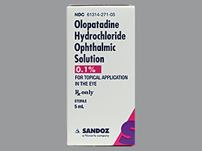 OLOPATADINE HCL 0.1% EYE DROPS