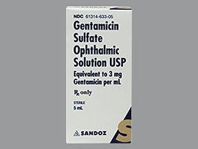 GENTAMICIN 3 MG/ML EYE DROPS