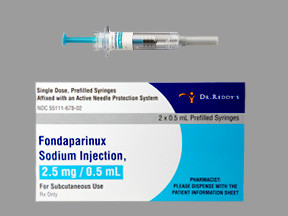 FONDAPARINUX 2.5 MG/0.5 ML SYR