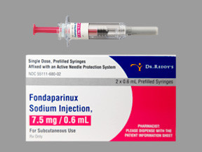 FONDAPARINUX 7.5 MG/0.6 ML SYR