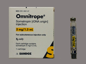 OMNITROPE 5 MG/1.5 ML CRTG