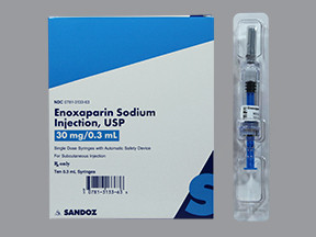 ENOXAPARIN 30 MG/0.3 ML SYR