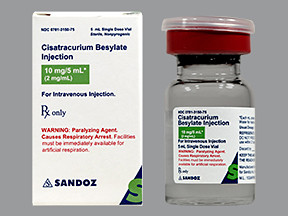 CISATRACURIUM 10 MG/5 ML VIAL