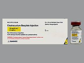 CISATRACURIUM 20 MG/10 ML VIAL