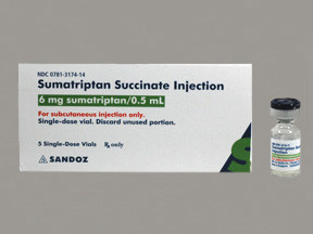 SUMATRIPTAN 6 MG/0.5 ML VIAL