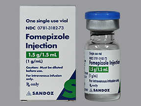 FOMEPIZOLE 1.5 GM/1.5 ML VIAL