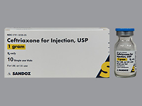 CEFTRIAXONE 1 GM VIAL