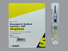 ENOXAPARIN 40 MG/0.4 ML SYR