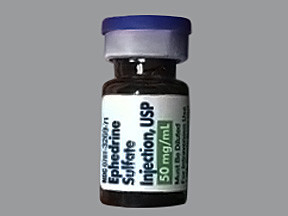 EPHEDRINE SULFATE 50 MG/ML VL