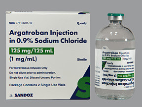 ARGATROBAN-0.9% NACL 125 MG/125 ML VIAL