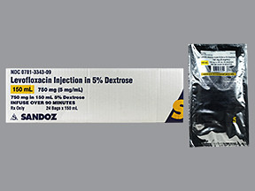 LEVOFLOXACIN 750 MG/150 ML-D5W