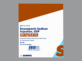 ENOXAPARIN 80 MG/0.8 ML SYR