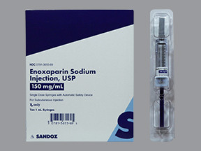 ENOXAPARIN 150 MG/ML SYRINGE