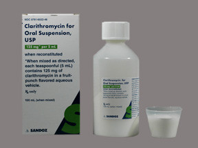 CLARITHROMYCIN 125 MG/5 ML SUS