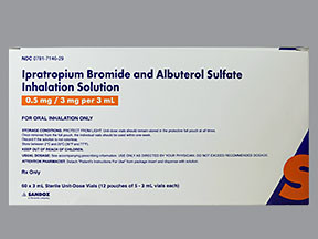 IPRATROPIUM-ALBUTEROL 0.5-3(2.5) MG/3 ML