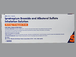 IPRATROPIUM-ALBUTEROL 0.5-3(2.5) MG/3 ML