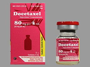 DOCETAXEL 80 MG/4 ML VIAL