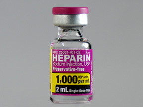 HEPARIN SODIUM 2,000 UNIT/2 ML (1,000 UNIT/ML) VIAL