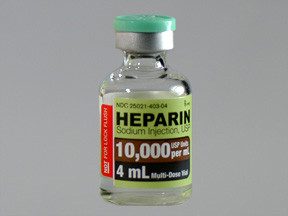 HEPARIN SODIUM 40,000 UNIT/4 ML (10,000 UNIT/ML) VIAL