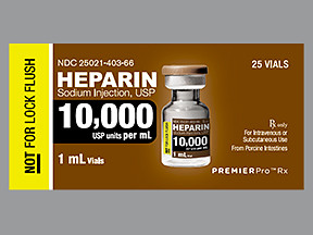 HEPARIN SODIUM 10,000 UNIT/ML VIAL