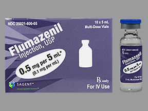 FLUMAZENIL 0.5 MG/5 ML VIAL